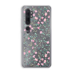 Sierlijke bloemen: Xiaomi Mi Note 10 Transparant Hoesje