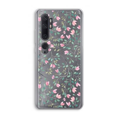 Sierlijke bloemen: Xiaomi Mi Note 10 Transparant Hoesje