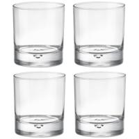 Bormioli Whisky tumbler glazen - 12x - Barglass serie - transparant - 280 ml
