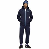 PUMA Manchester City Pumatech Woven Trainingspak Hooded Full-Zip 2025-2026 Donkerblauw Lichtblauw