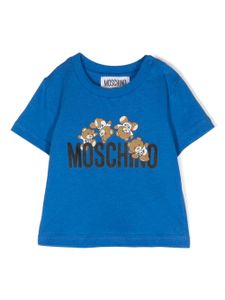 Moschino Kids t-shirt à logo Teddy Bear - Bleu