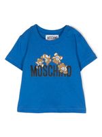 Moschino Kids t-shirt à logo Teddy Bear - Bleu - thumbnail