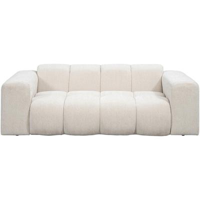Leen Bakker - Bank Beau 2-zits - Raven - Stof - Beige - 97x210x74 Cm