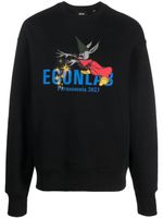 EGONlab. sweat en coton à logo imprimé - Noir