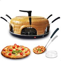AG280 6 personen- Elecktrische Pizzaovens - Pizza oven- Pizzasteen - Pizza Gourmetstel - 6 Geïsoleerde bak spatels - thumbnail