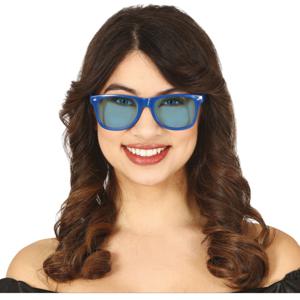 Carnaval/verkleed party bril - blauw - volwassenen - Voor bij een verkleedkleding kostuum