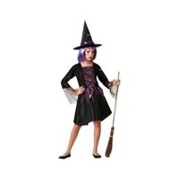 Kostuums voor Kinderen Paars Heks Halloween Maat 5-6 Jaar