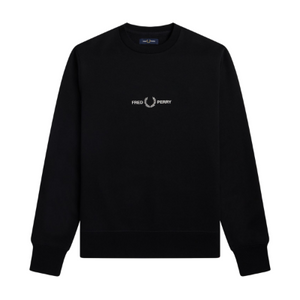 Fred Perry - Embroidered Sweater - Zwart