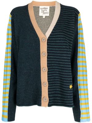 YANYAN KNITS cardigan à logo brodé - Multicolore