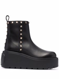 Valentino Garavani bottines à ornements Rockstud - Noir