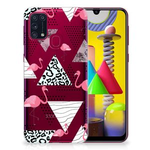 Samsung Galaxy M31 TPU Hoesje Flamingo Triangle