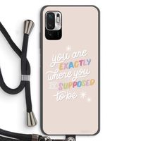 Right Place: Xiaomi Redmi Note 10 5G Transparant Hoesje met koord