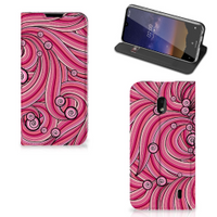 Nokia 2.2 Bookcase Swirl Pink - thumbnail