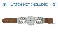 Horlogeband 830.03.20 Short (70x40mm) Leder Bruin 20mm + standaard stiksel - thumbnail