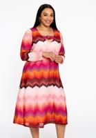 Yoek Jurk ajour PINKY | Roze | Maat 38/40