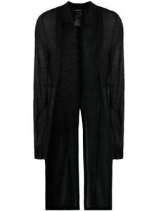 Ann Demeulemeester cardigan en maille fine - Noir