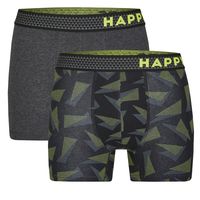 Happy Shorts Happy Shorts 2-Pack Boxershorts Heren Neon Triangle