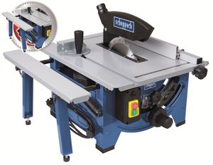 Scheppach Tafelcirkelzaag 8" HS80 1200W zaagblad 210mm toerental 4800 max 48mm