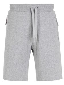 Armani Exchange short de sport à taille à lien de resserrage - Gris