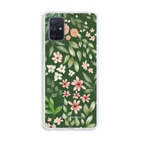 Botanical green sweet flower heaven: Galaxy A71 Transparant Hoesje