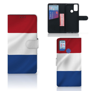 Alcatel 1S (2021) Bookstyle Case Nederlandse Vlag