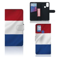 Alcatel 1S (2021) Bookstyle Case Nederlandse Vlag - thumbnail