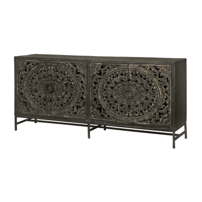 RENEW Dressoir 'Casina' kleur Zwart