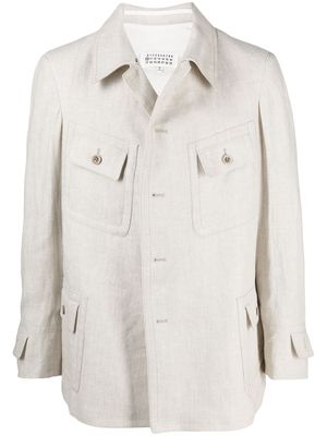 Maison Margiela surchemise à simple boutonnage - Tons neutres