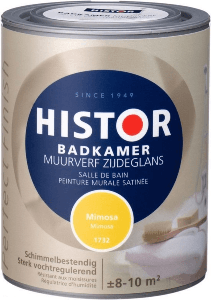 histor perfect finish muurverf badkamer zijdeglans 6715 klei 1 ltr