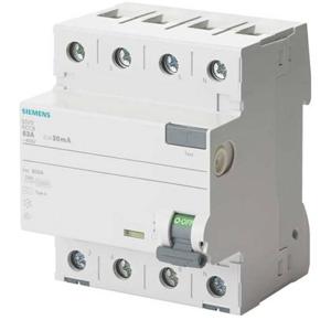 Siemens 5SV33463 5SV3346-3 Aardlekschakelaar F 63 A 0.03 A 400 V