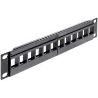 Delock 43259 12 poorten Netwerkpatchpaneel 254 mm (10) Zonder connectoren 1 HE Meerdere kleuren Niet ingericht - thumbnail