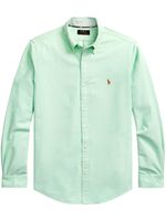 Polo Ralph Lauren chemise en coton à motif Polo Pony - Vert - thumbnail