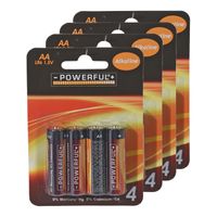 Powerful Batterijen Penlite - AA type - 16x stuks - Alkaline