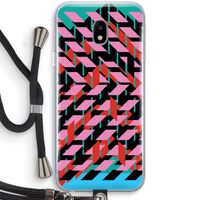 Skew Blush 2: Samsung Galaxy J3 (2017) Transparant Hoesje met koord