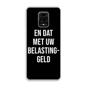 Belastinggeld - Zwart: Xiaomi Redmi Note 10 Lite Transparant Hoesje