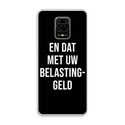 Belastinggeld - Zwart: Xiaomi Redmi Note 10 Lite Transparant Hoesje