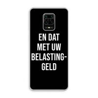 Belastinggeld - Zwart: Xiaomi Redmi Note 10 Lite Transparant Hoesje