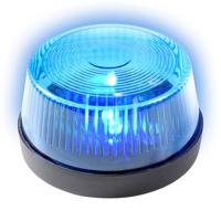 LED zwaailamp - met sirene - blauw - 7 cm - politie zwaailicht