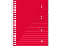 Kangaro 4 in 1 schrijfblok a5, gelinieerd rood