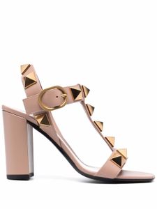 Valentino Garavani sandales Roman Stud 90 mm en cuir - Rose