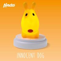 Alecto INNOCENT DOG LED nachtlampje hond geel - INNOCENT DOG