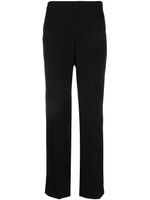 TWINSET pantalon droit à plaque logo - Noir