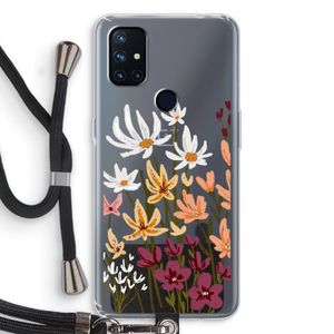 Painted wildflowers: OnePlus Nord N10 5G Transparant Hoesje met koord