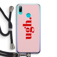 Ugh: Huawei P Smart (2019) Transparant Hoesje met koord