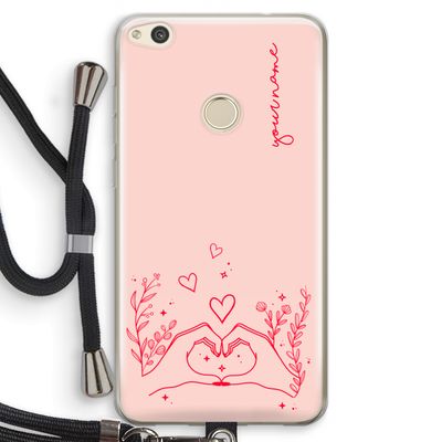 Love is in the air: Huawei Ascend P8 Lite (2017) Transparant Hoesje met koord