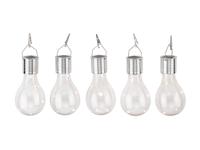 LIVARNO Set van 5 solar tuinlampen (Transparant)