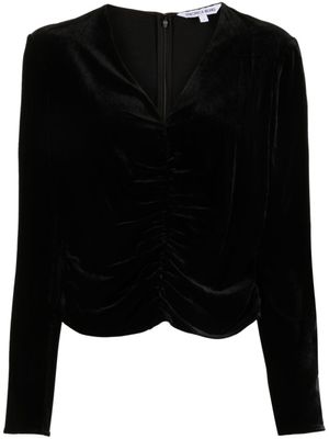 Veronica Beard blouse Pelona en velours - Noir