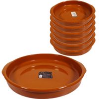 Set van 7x stuks tapas borden/ovenschalen Alicante met handvatten 42 en 20 cm