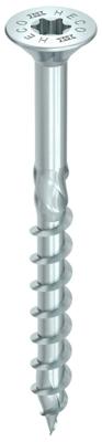HECO TOPIX-plus schroeven - platkop verzinkt - 6x130/72 mm - Torx T-30 (HD30) - deeldraad - 100 st
