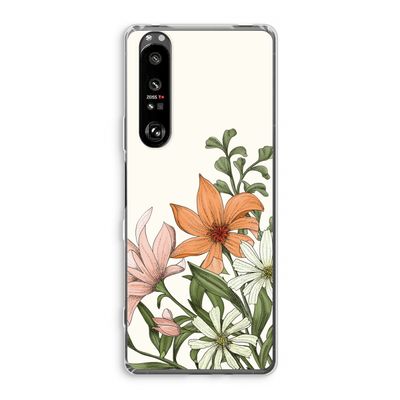 Floral bouquet: Sony Xperia 1 III Transparant Hoesje